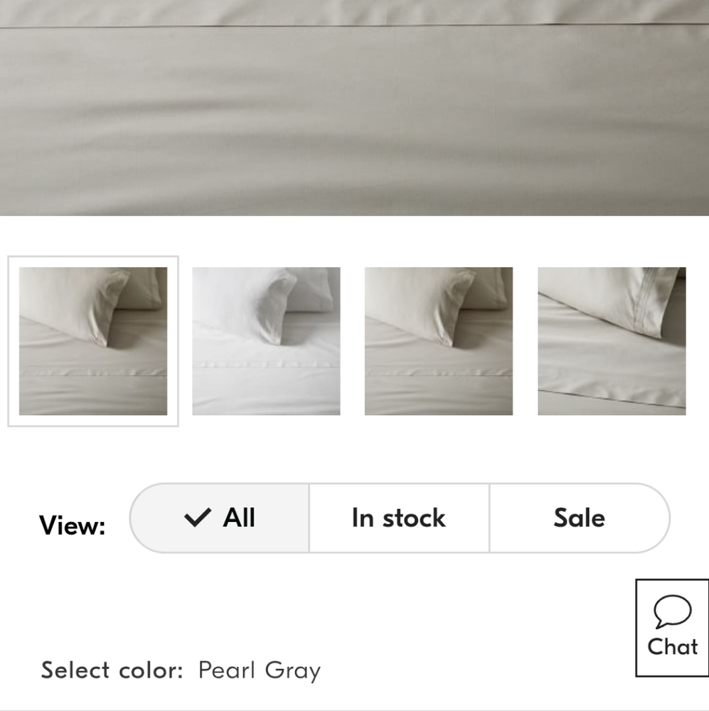 West Elm 400 TC Organic Percale Queen Fitted Sheet